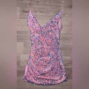 Lucy in the Sky Iridescent Sequin Dress